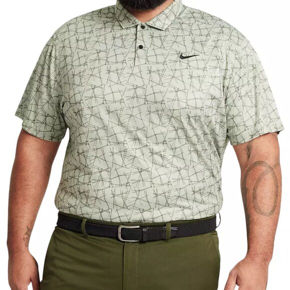 Nike Other - NWT Nike Mens XL Jade Horizon DriFIT Victory Pine Needle Print Golf Polo Shirt
